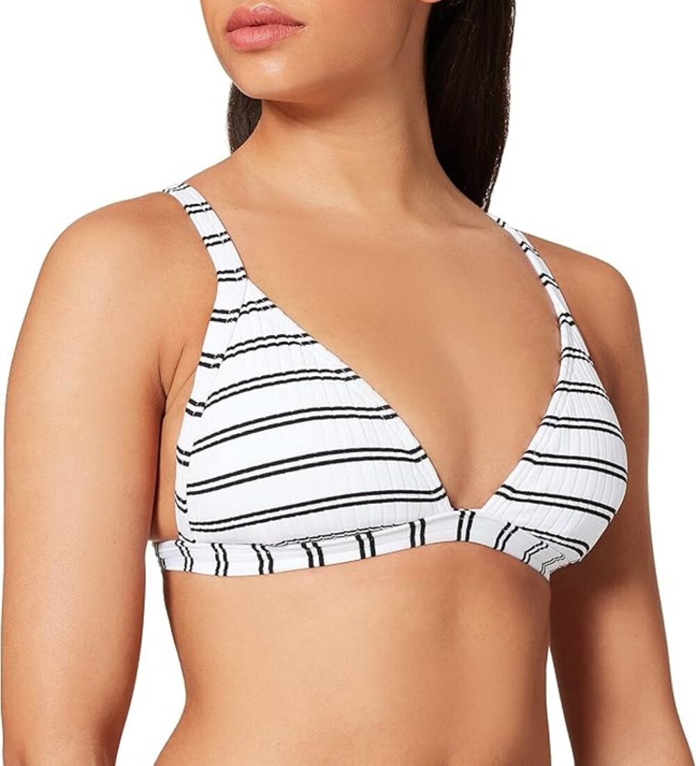 Seafolly Women's Standard Fixed Triangle Over The Shoulder Bikini Top Swimsuit